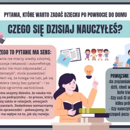 Pytanie "Czego się dziś nauczyłeś?" to klucz do rozmowy, jak w Familiadzie. Rozwija ciekawość i autorefleksję dziecka, pokazując, że nauka to nie tylko lekcje.