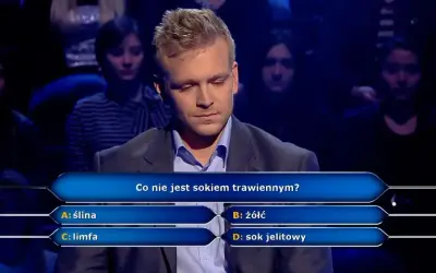 Mocz nie jest sokiem trawiennym: odpowiedź z Milionerów i tajemnice trawienia